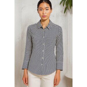 Zara Basic Striped Button-Down Shirt